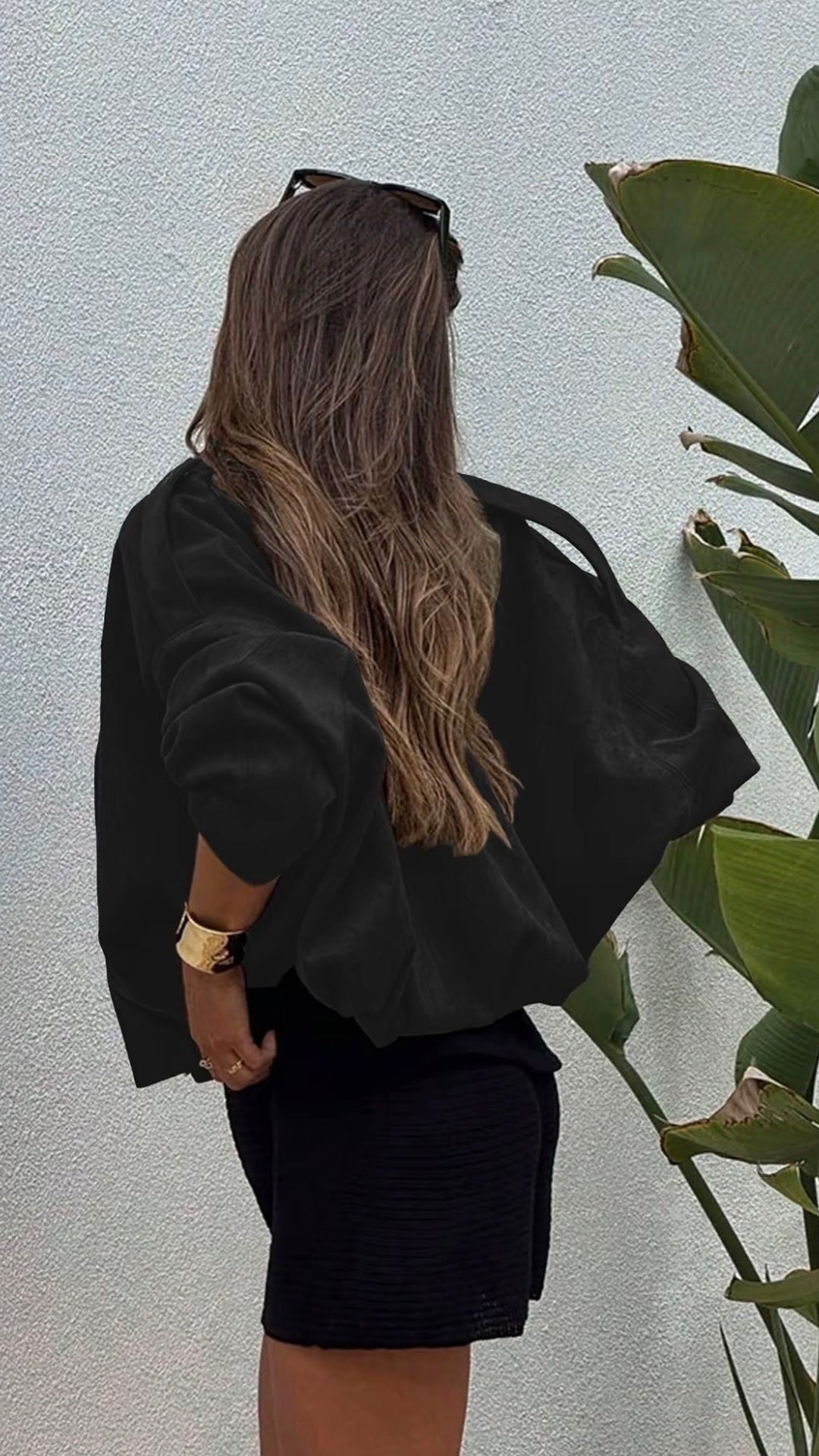 The Sienna Suede-Effect Bomber