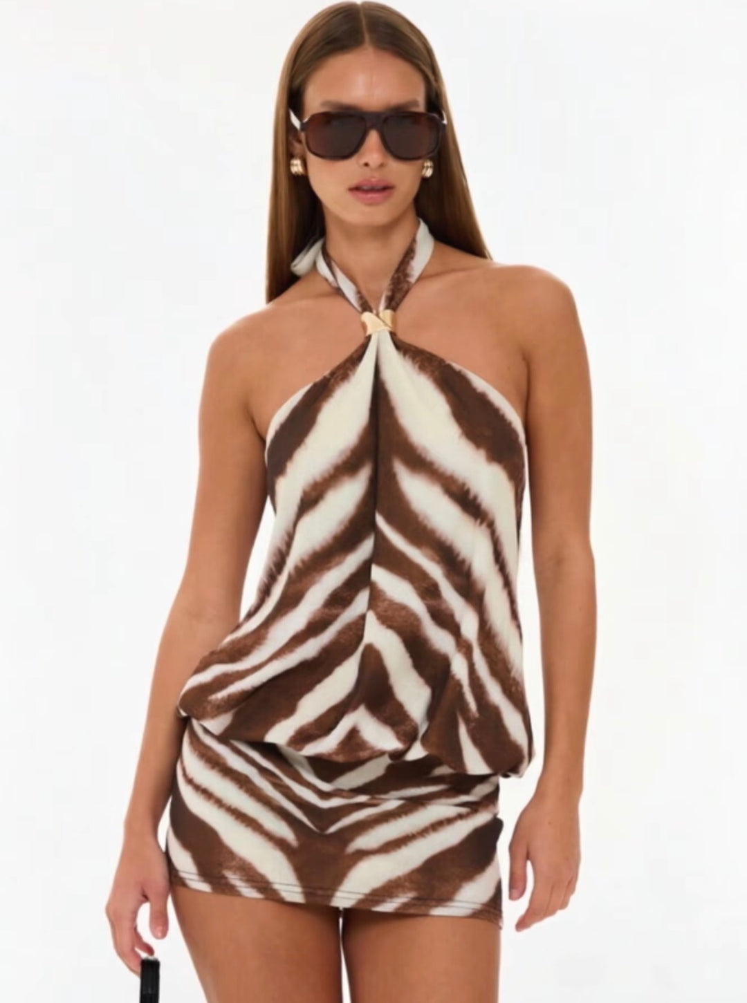 THE ZAHARA HALTER MINI