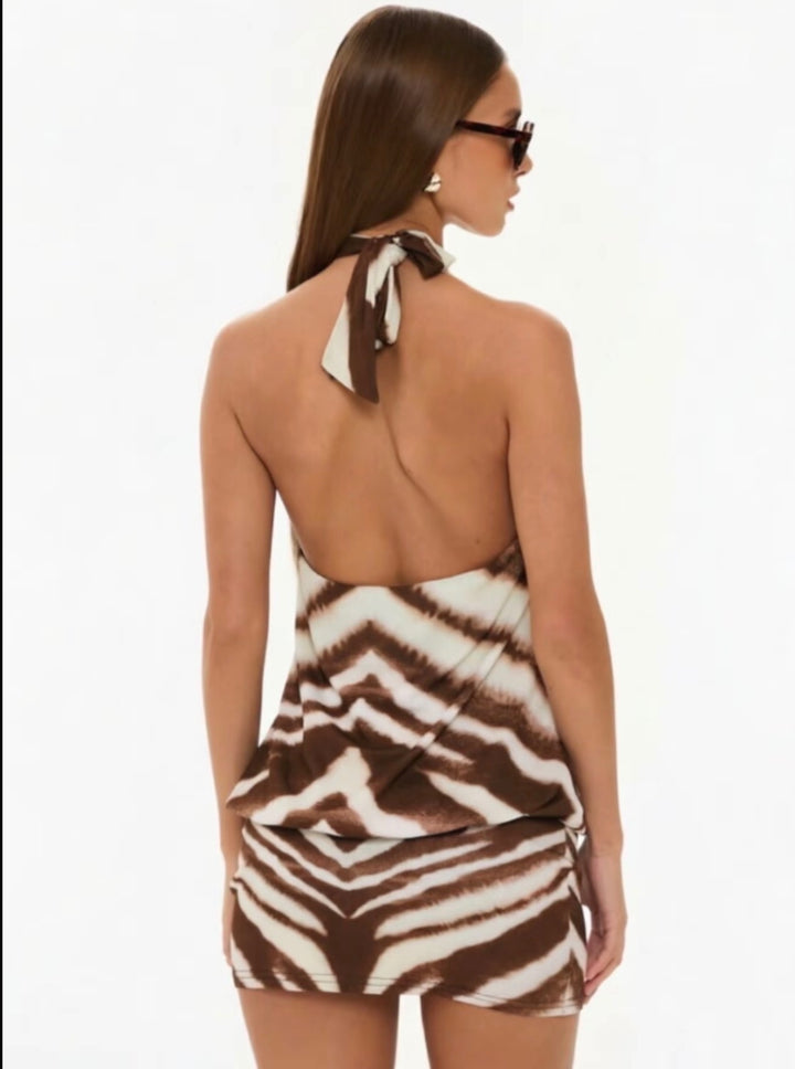 THE ZAHARA HALTER MINI