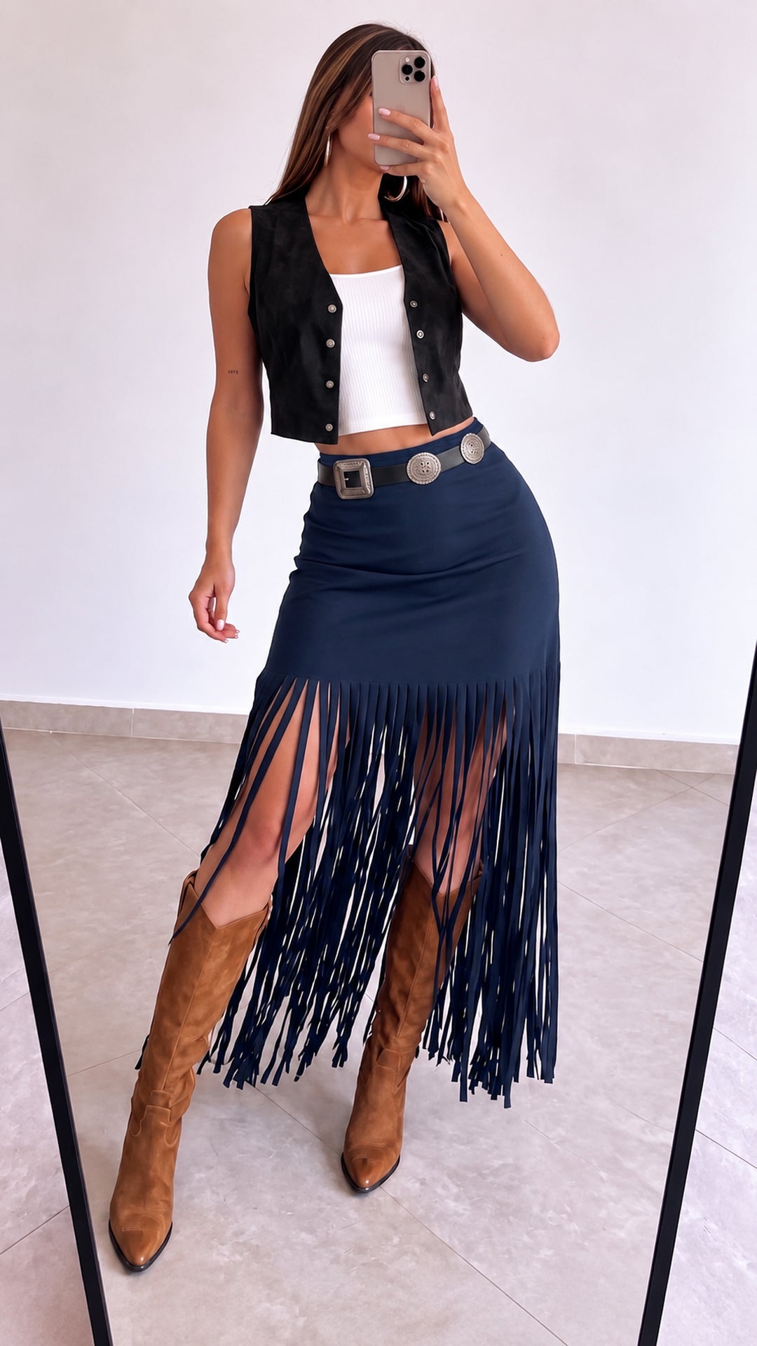 The Swayline Fringe Skirt