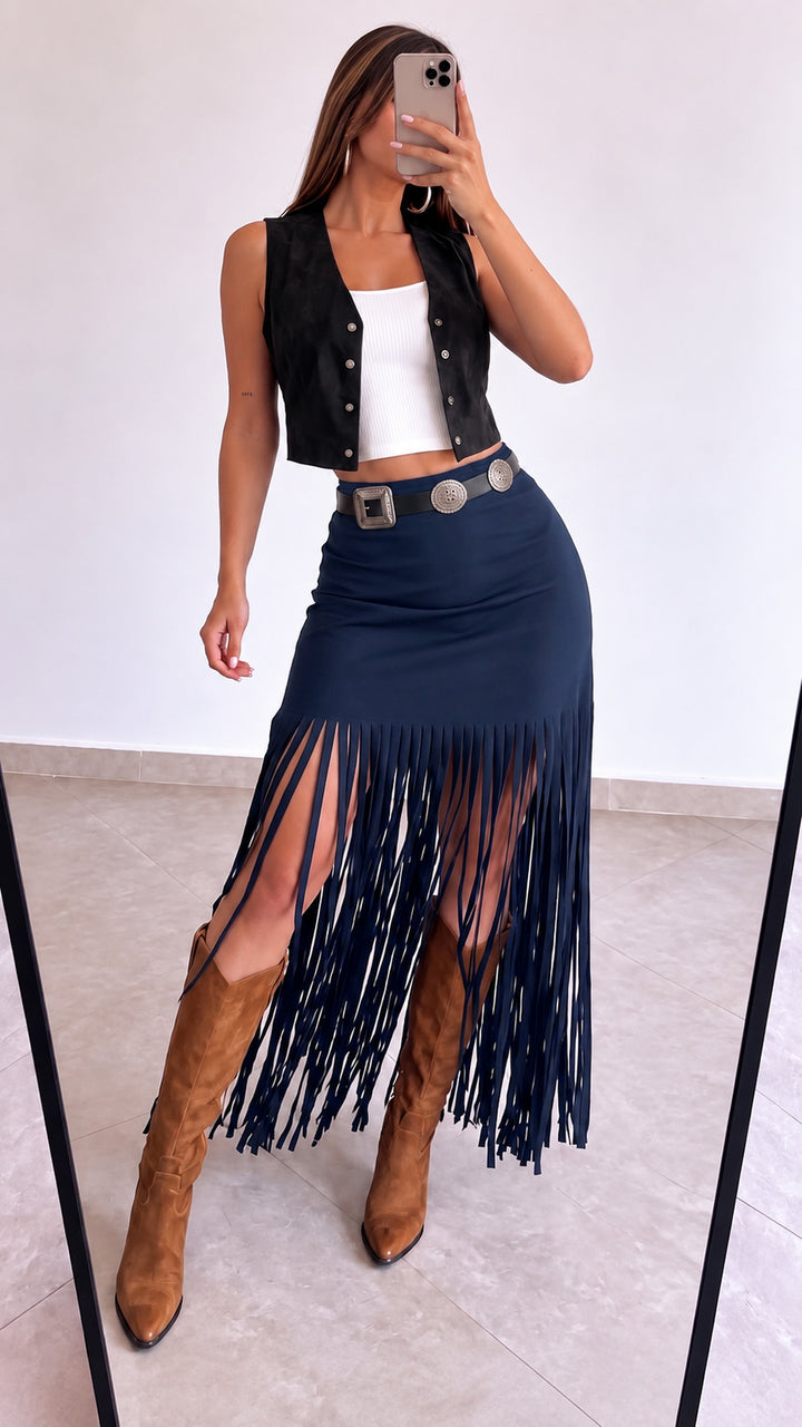 The Swayline Fringe Skirt