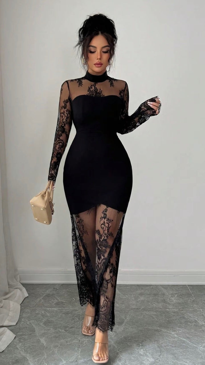 ÉLORA | The Fleur Lace Maxi Dress
