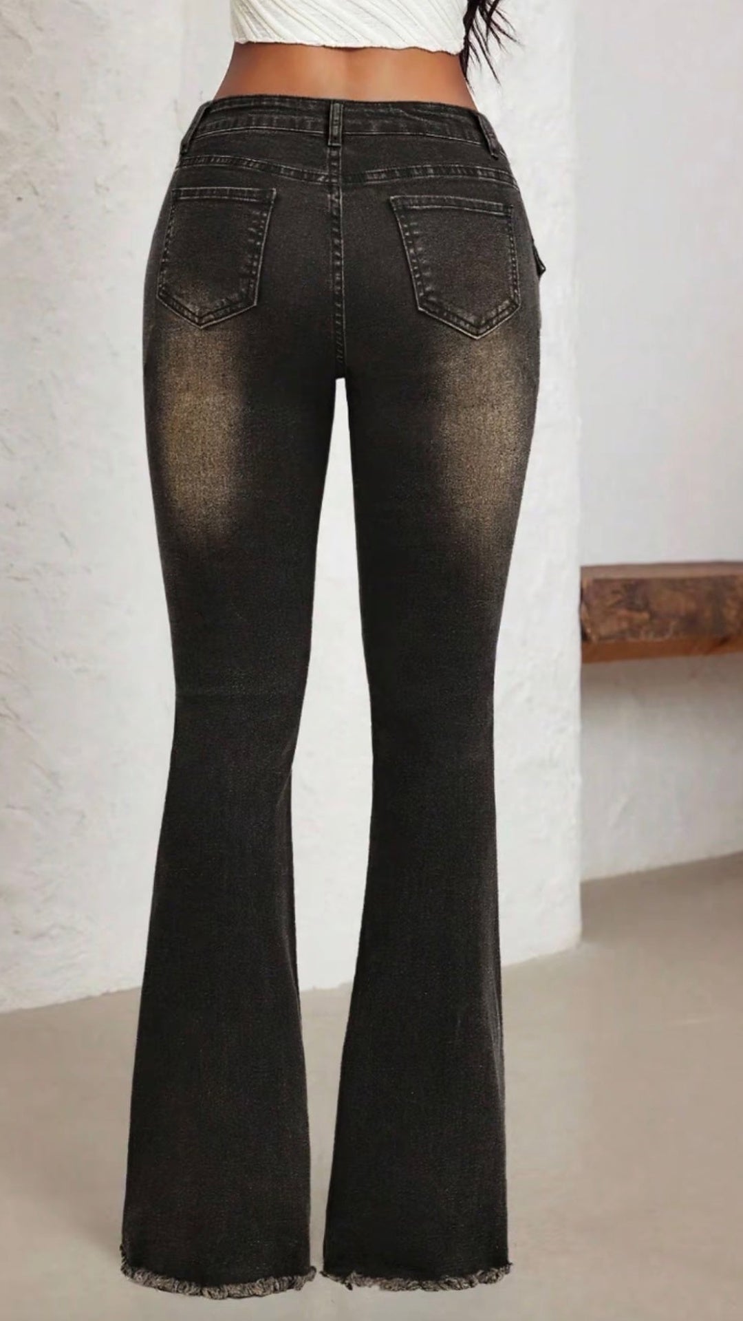 Rebel Flare Belted Jeans