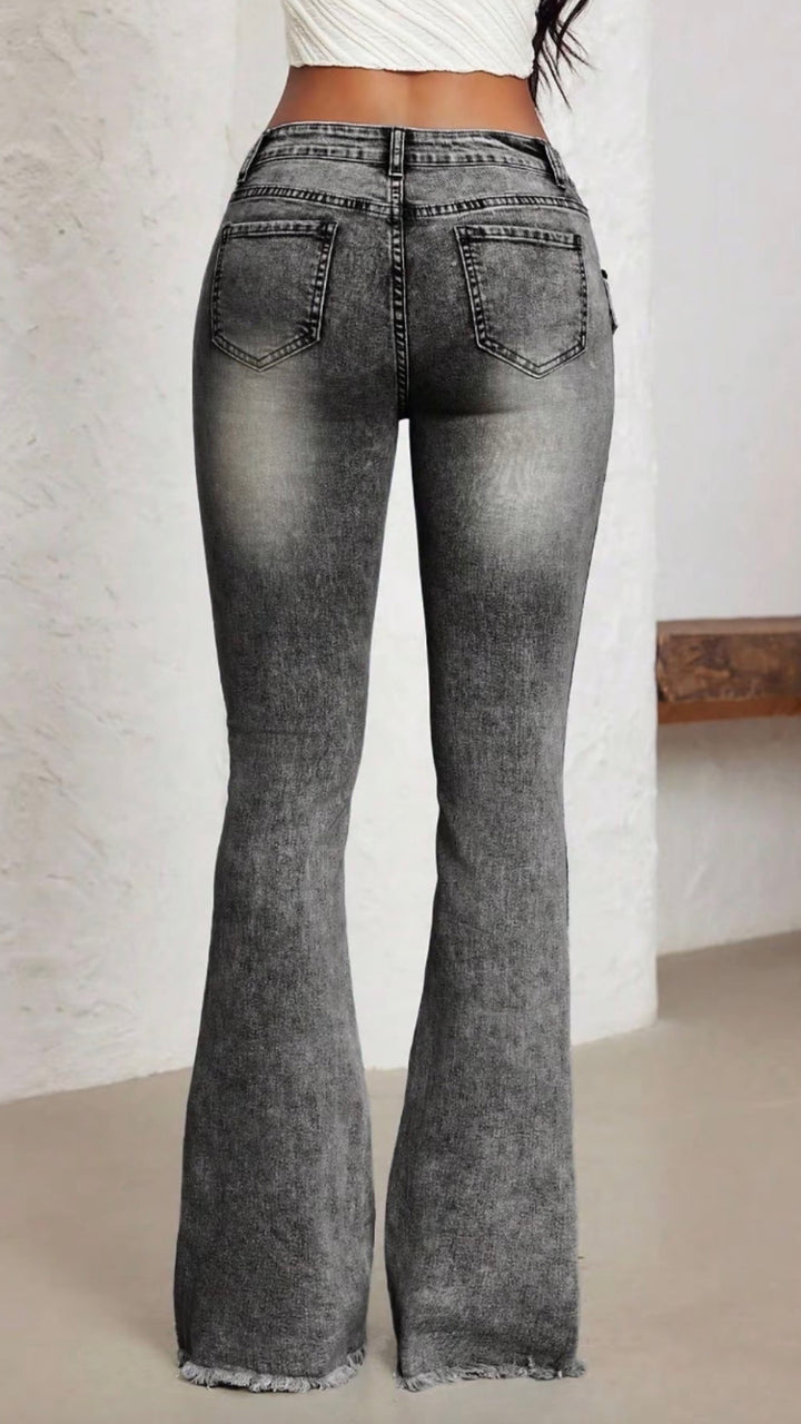 Rebel Flare Belted Jeans
