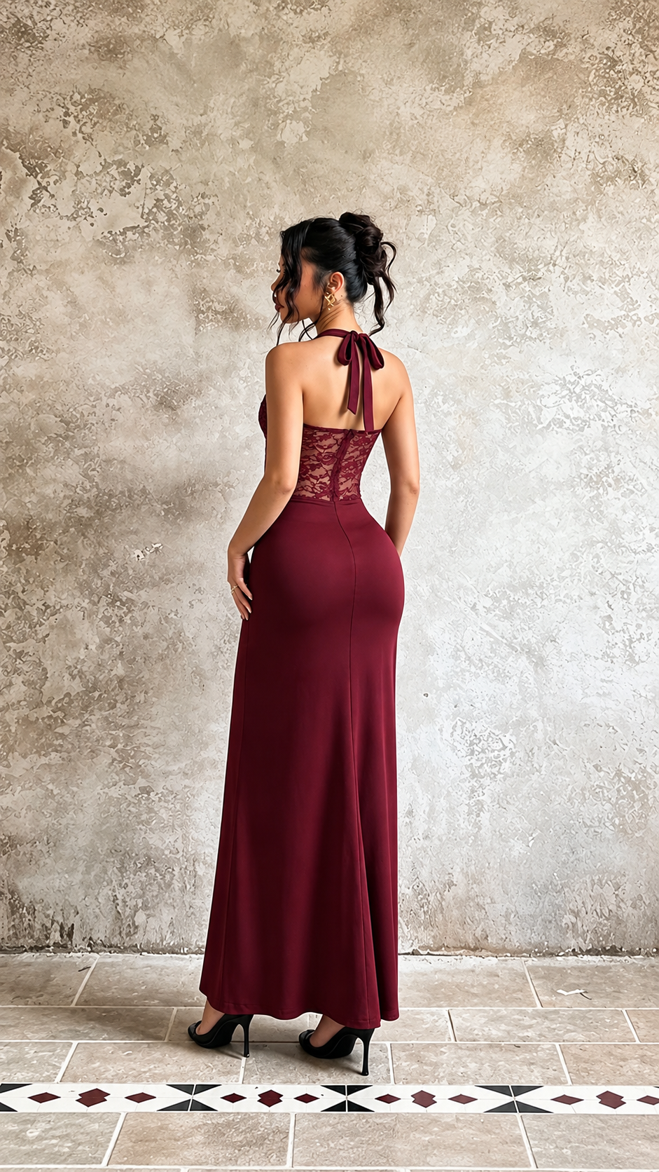 Élaris — The Roselle Halter Maxi Dress