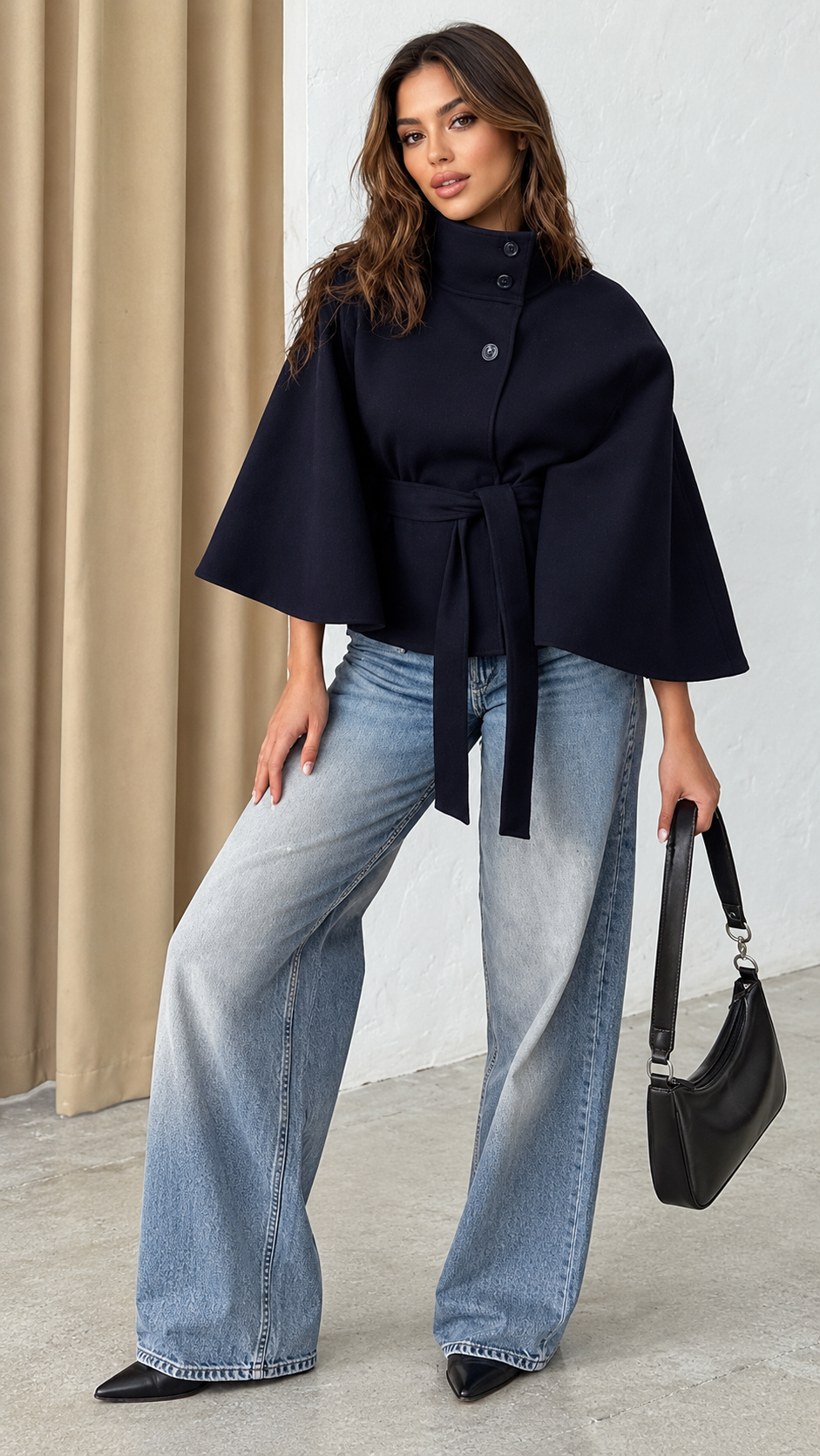 The AURELLE Signature Cape Jacket