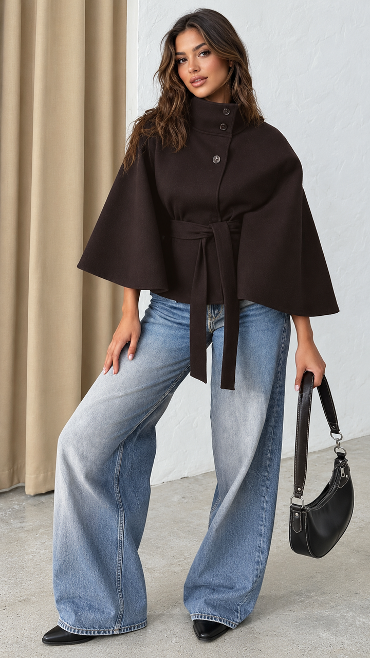The AURELLE Signature Cape Jacket