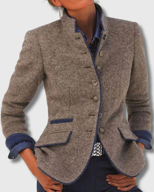 Audrey - Women's Classic Wool Blend Blazer Limited Edition