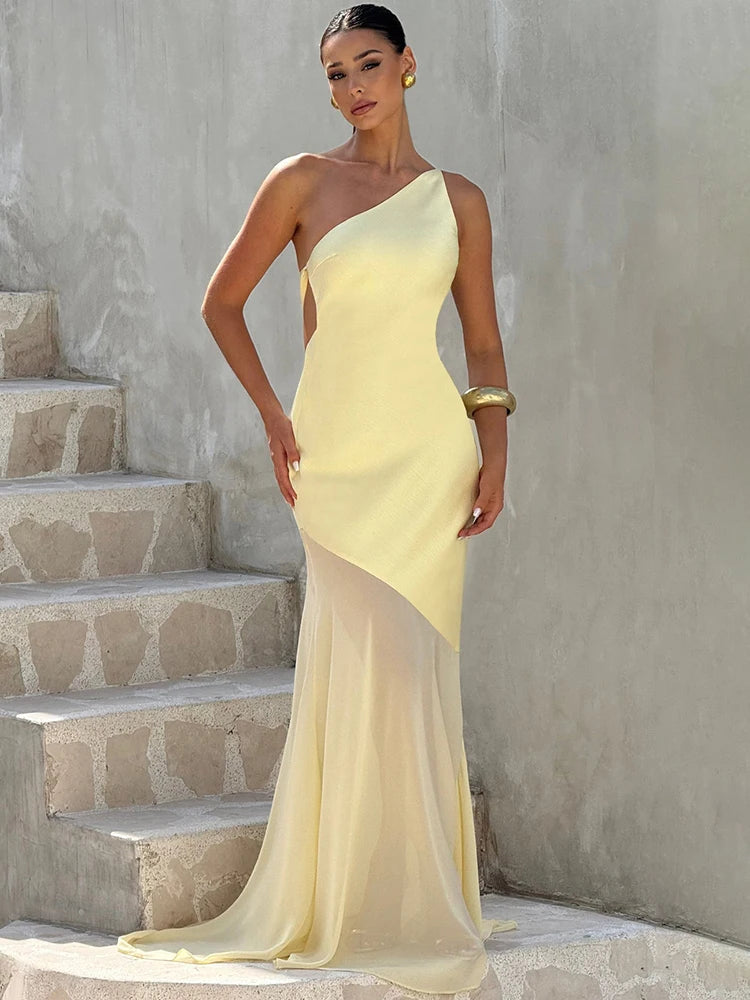 Aurora One-Shoulder Maxi Dress