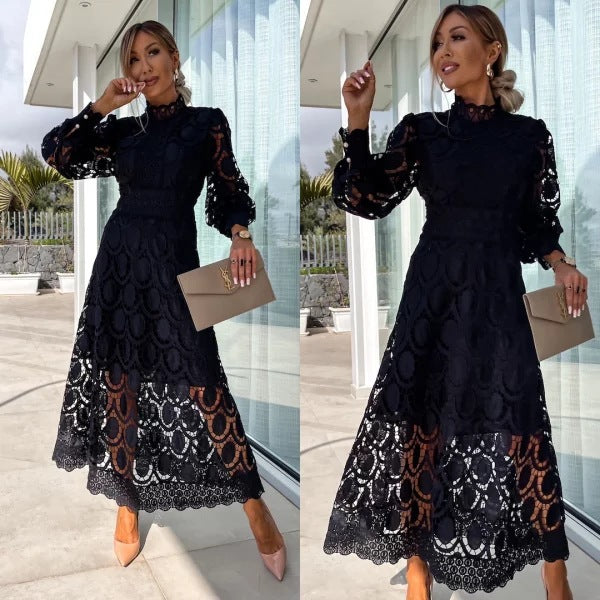 ÉLÉGANCE Lace Maxi Dress