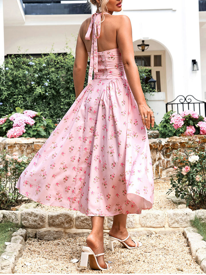 Rosalie Floral Corset Midi Dress