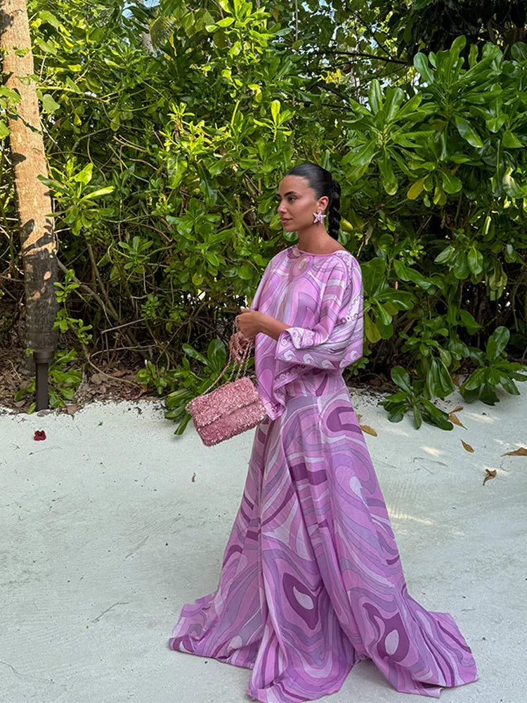 Chic Top & Flowing Skirt