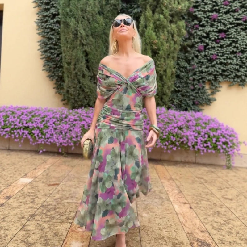 European Mesh Vacation Dress