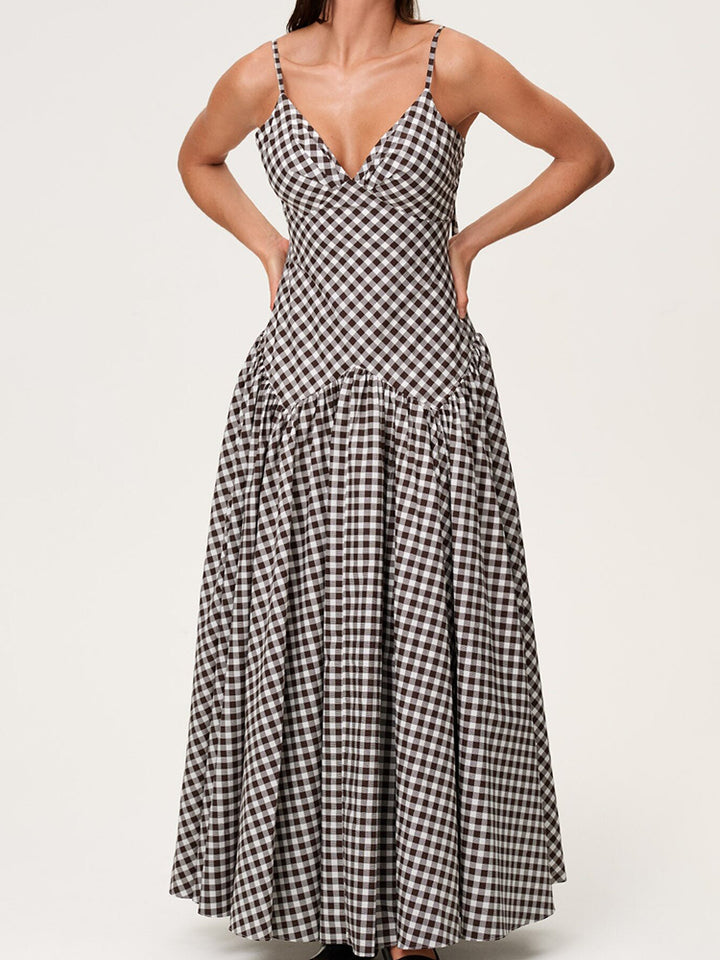 The Marlowe Gingham Maxi Dress