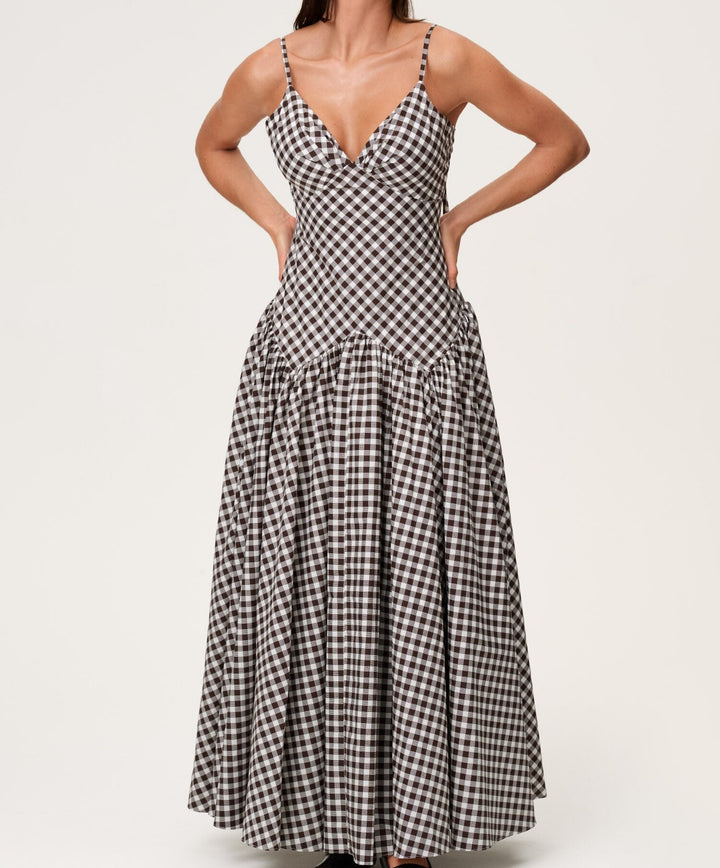The Marlowe Gingham Maxi Dress