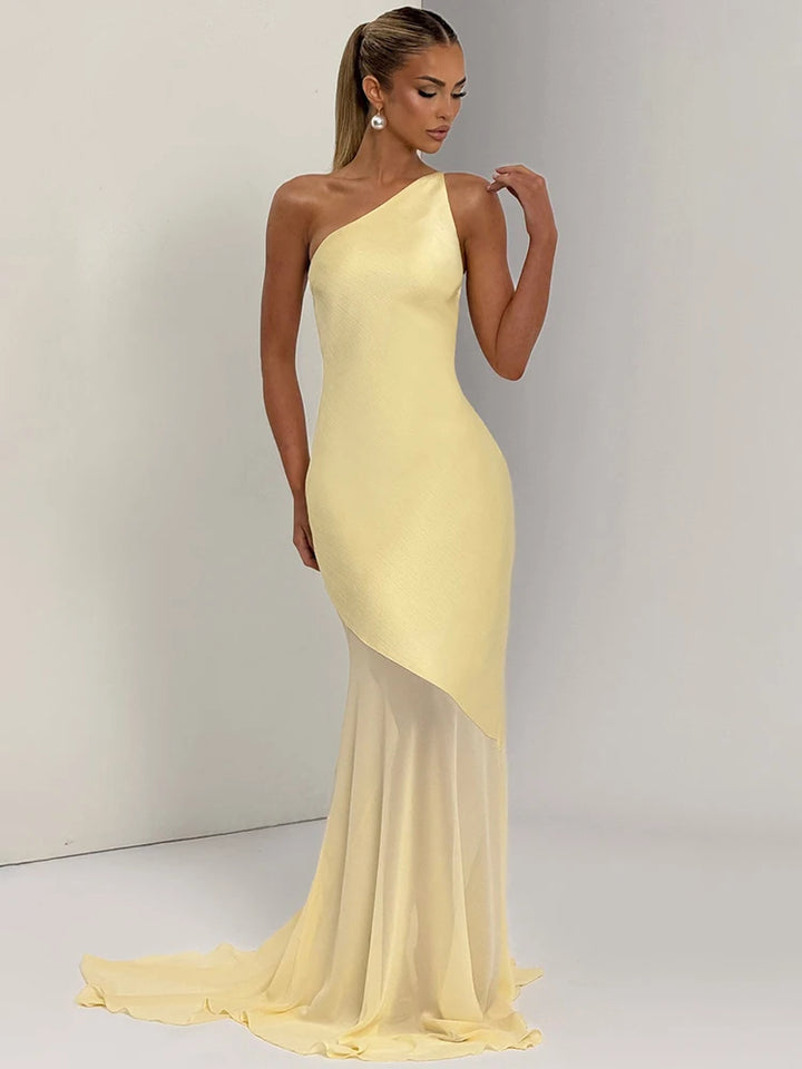 Aurora One-Shoulder Maxi Dress
