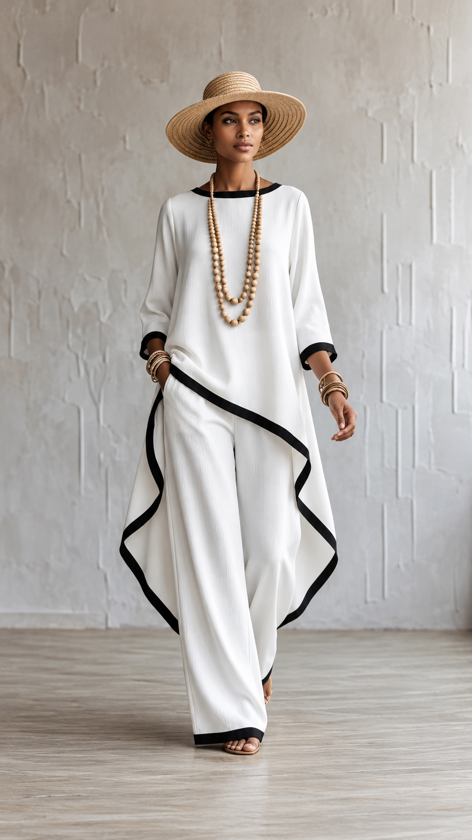 The Amara Contrast Flow Co-ord
