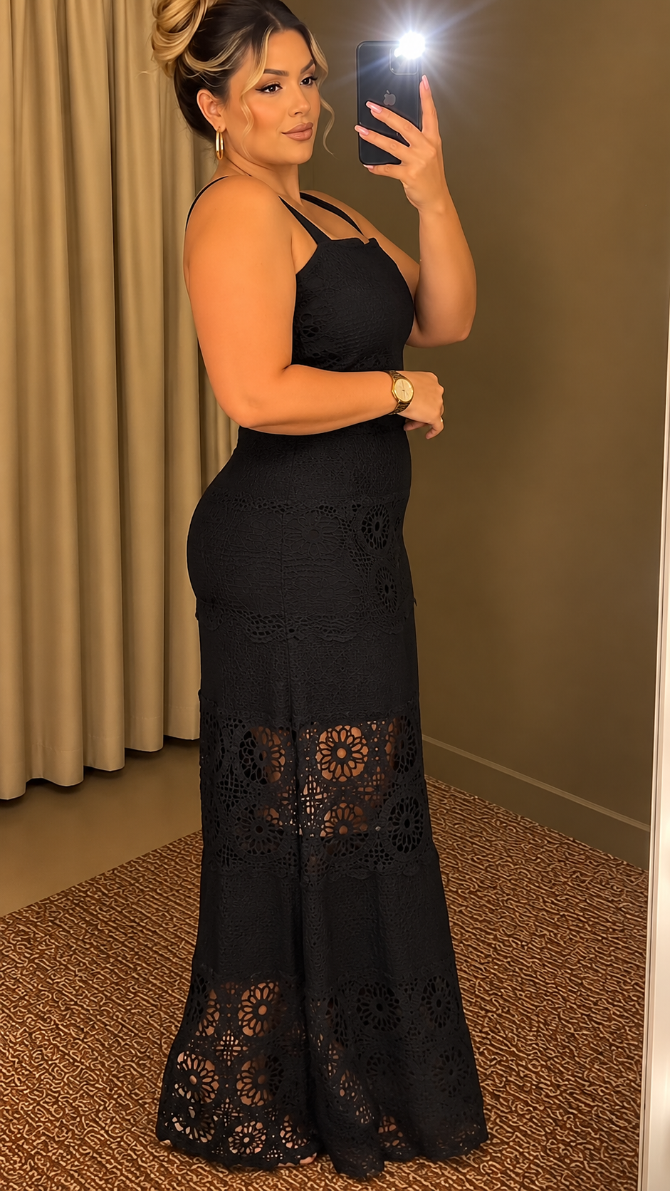 Aurelle Bloom Lace Two-Piece Maxi Set