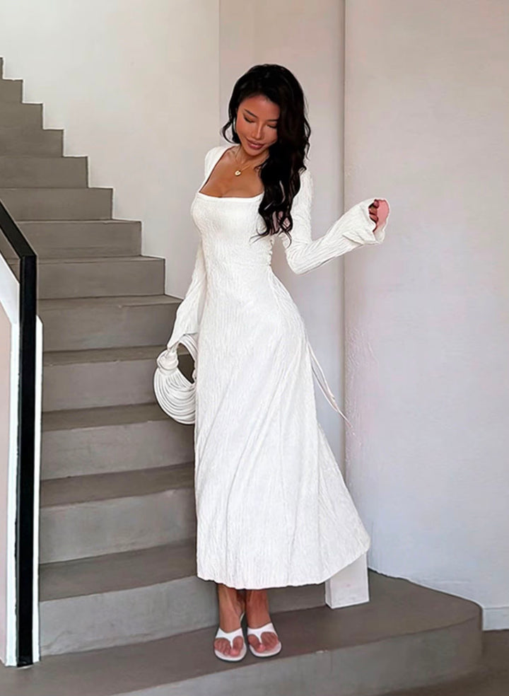 LUNARA™ Celeste Knit Midi Dress