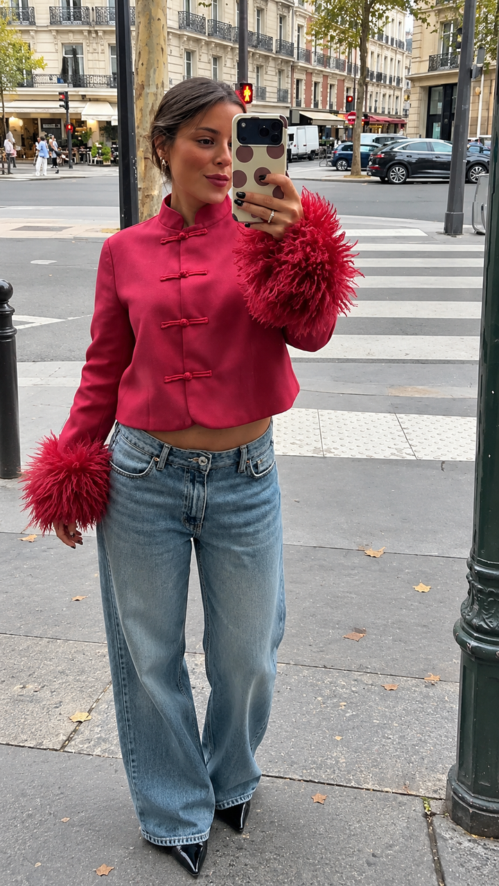 The Scarlett Faux-Fur Cuff Jacket