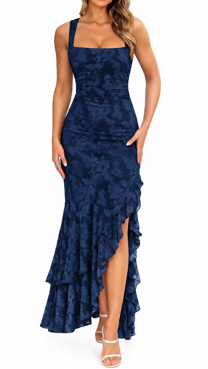 The Rosélia Ruffle Maxi Dress