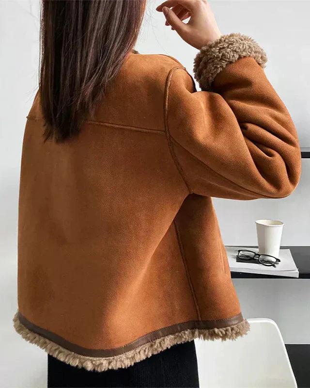 Serene™ Luxe – Shearling Buttoned Coat