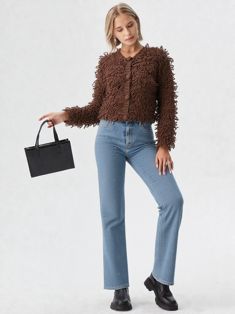 Serenity Fringe Knit Cardigan