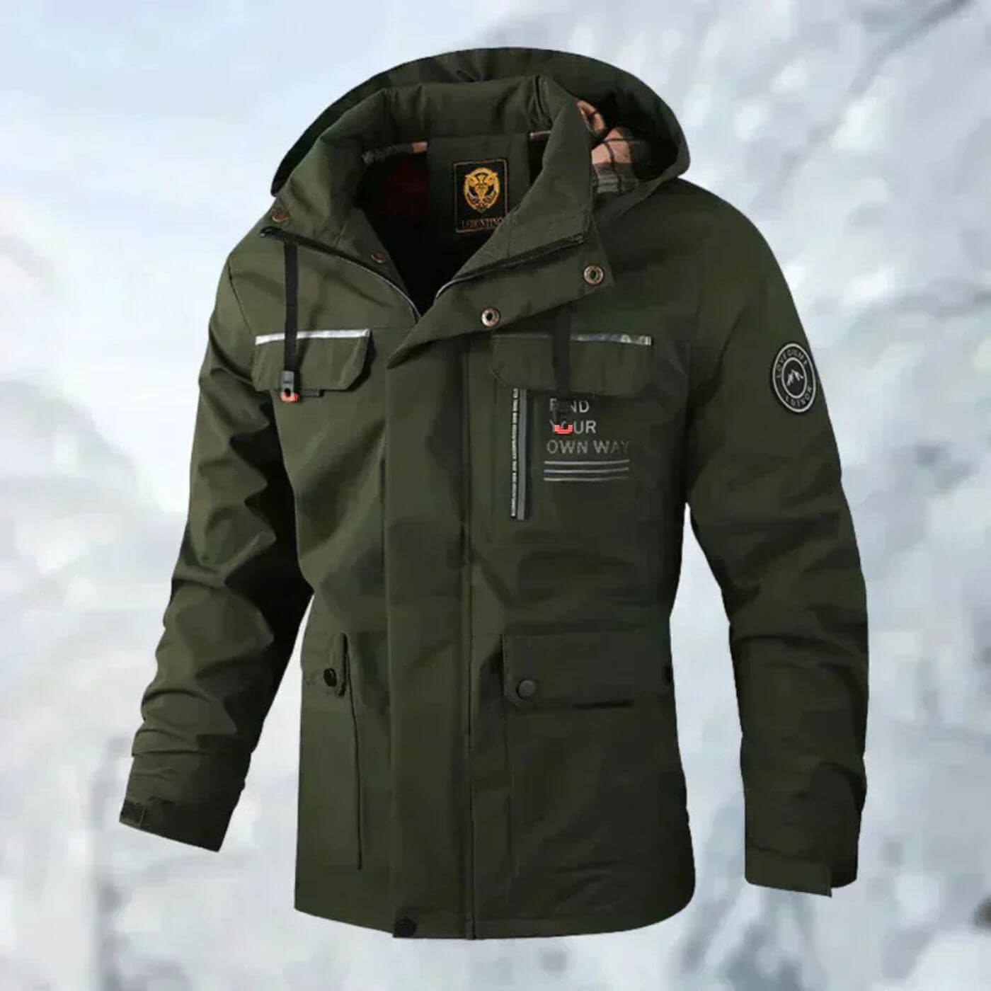 Waterproof Men’s Outdoor Jacket for Fall & Winter