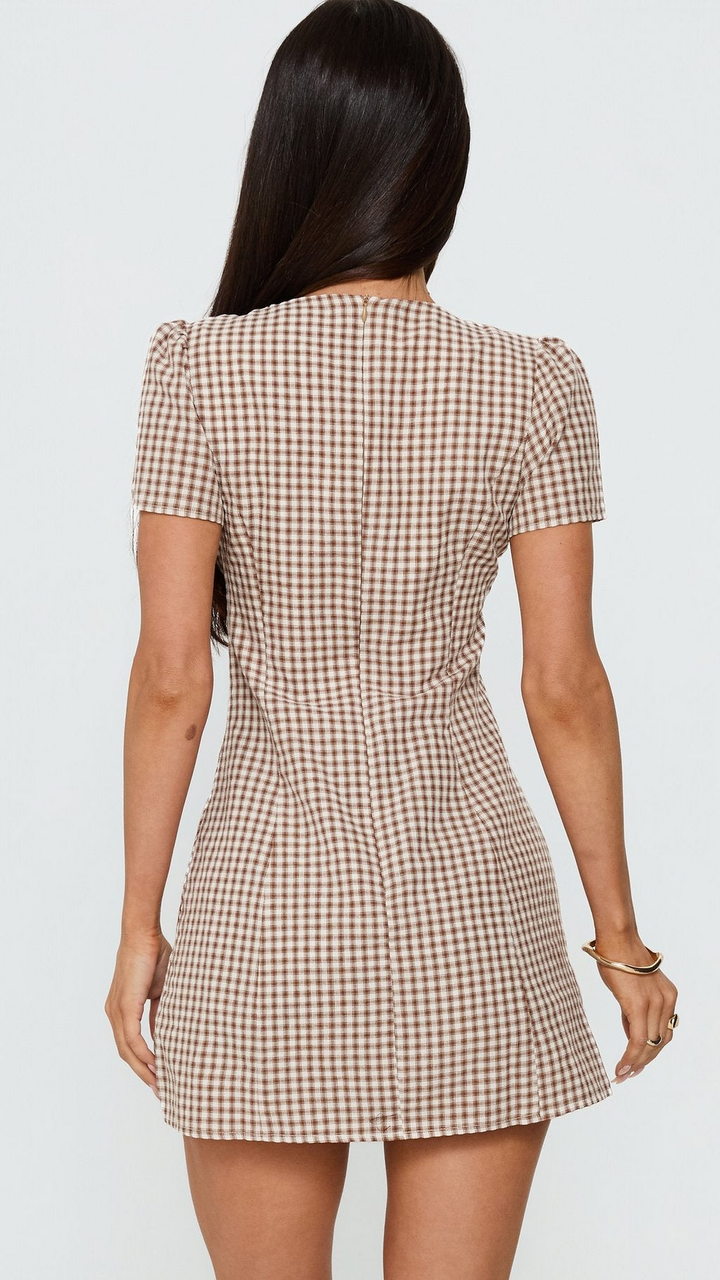 The Marlowe Gingham Mini Dress