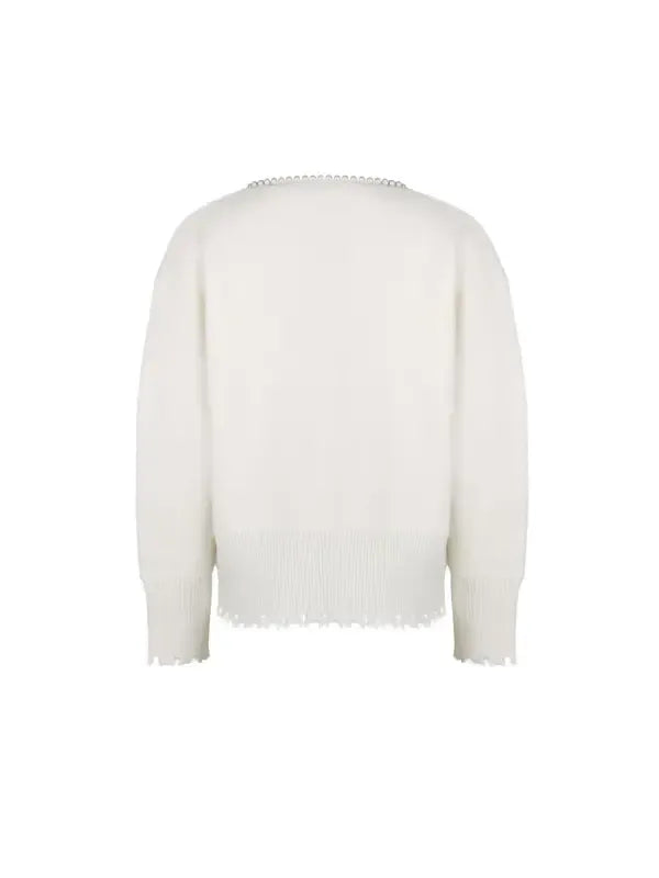 Serene Pearl Cropped Sweater