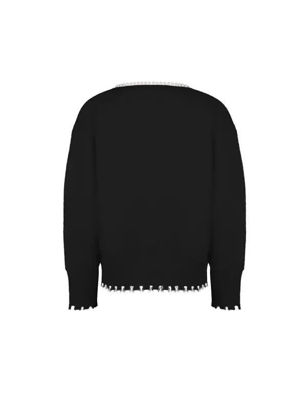 Serene Pearl Cropped Sweater