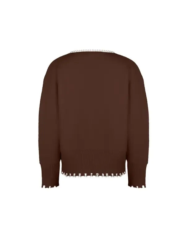 Serene Pearl Cropped Sweater