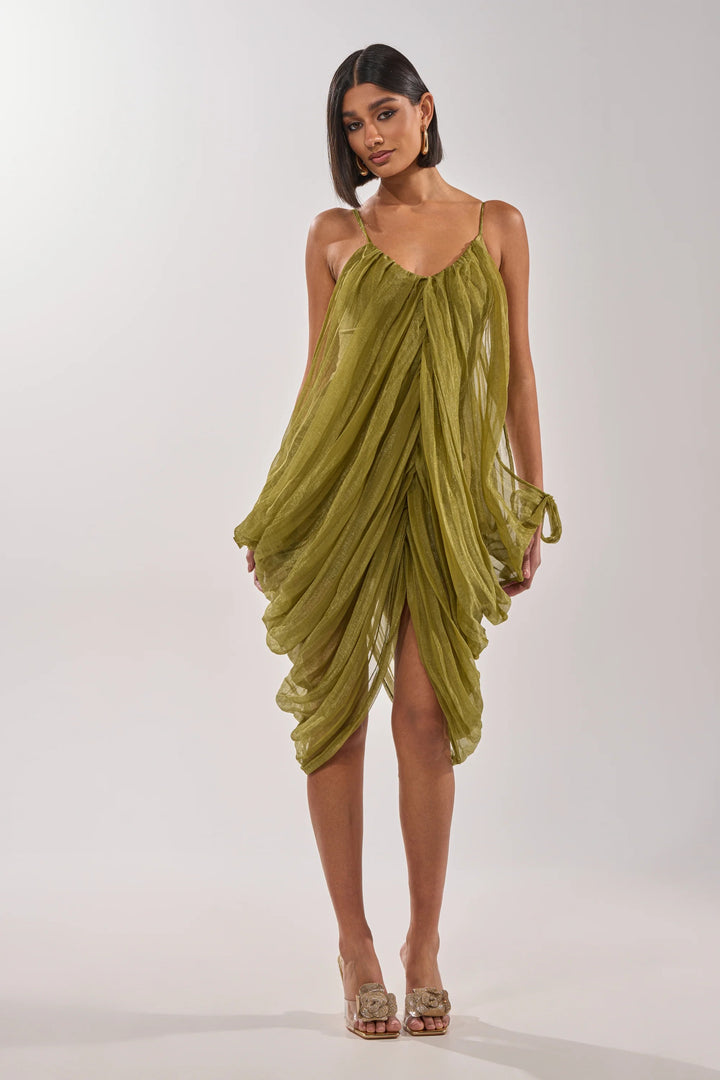 Olive Aura Mini Dress