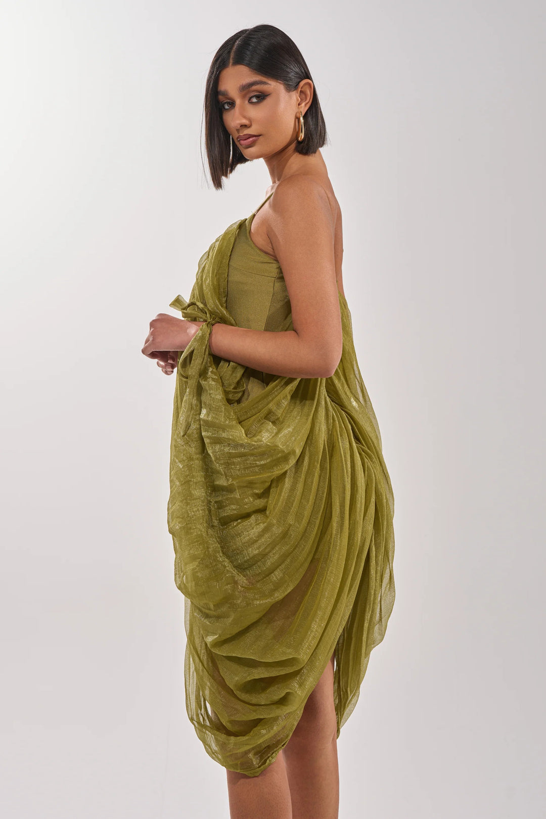 Olive Aura Mini Dress