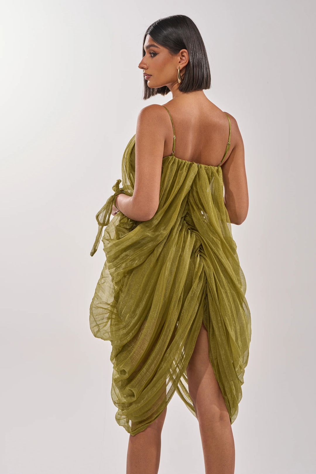Olive Aura Mini Dress