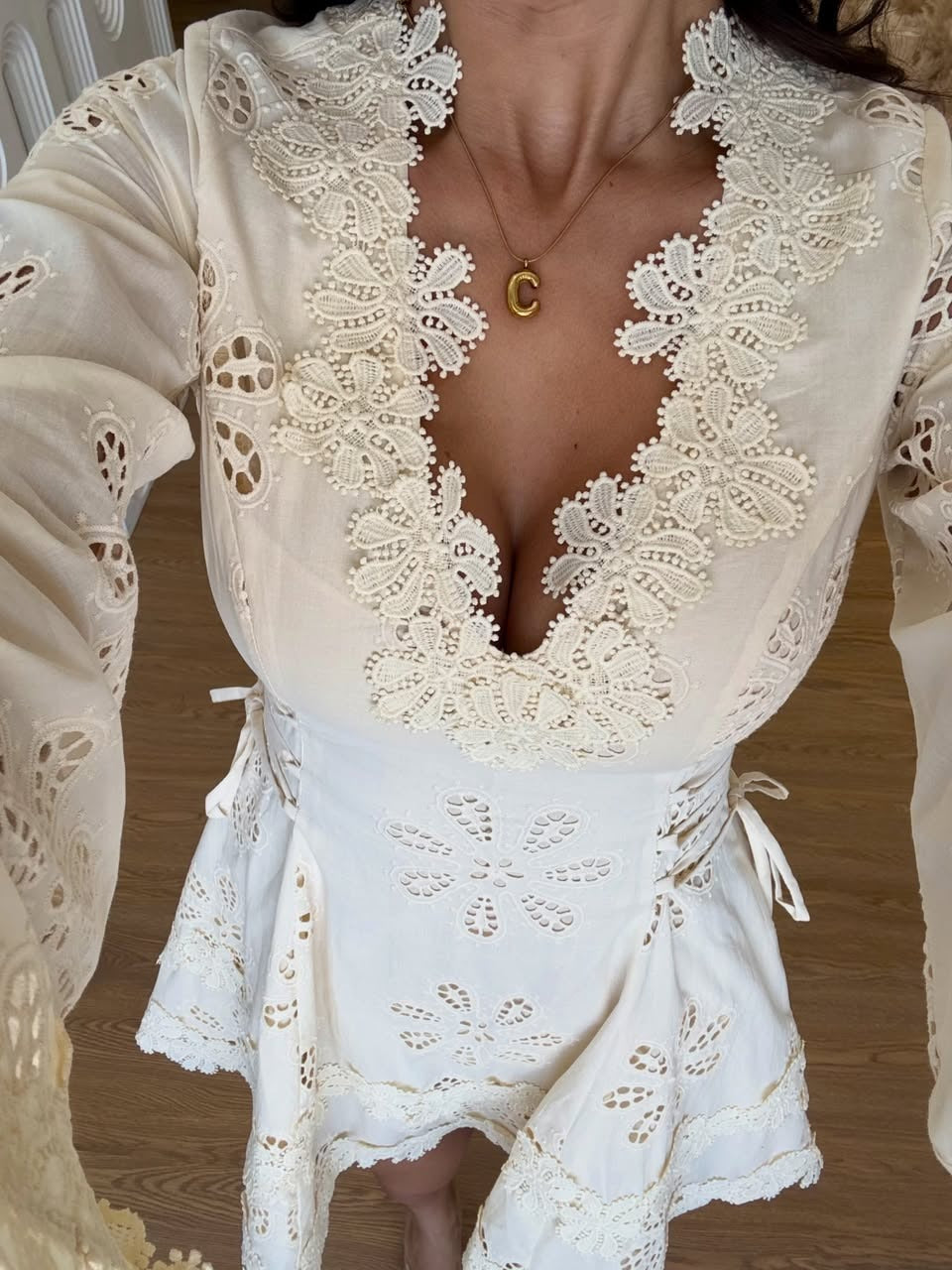 The Éloise Lace Mini Dress