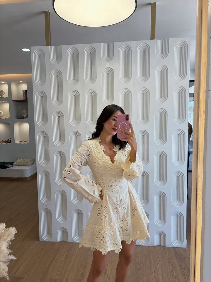 The Éloise Lace Mini Dress
