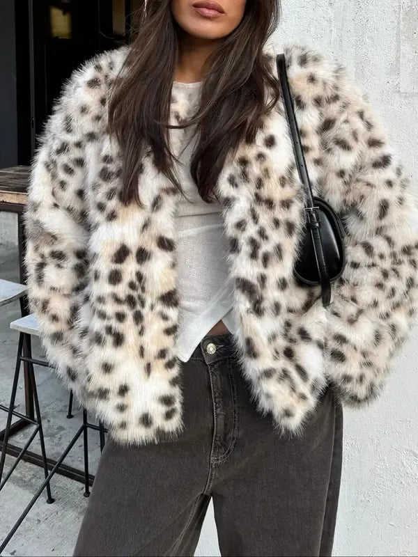 Leopard Print Winter Jacket
