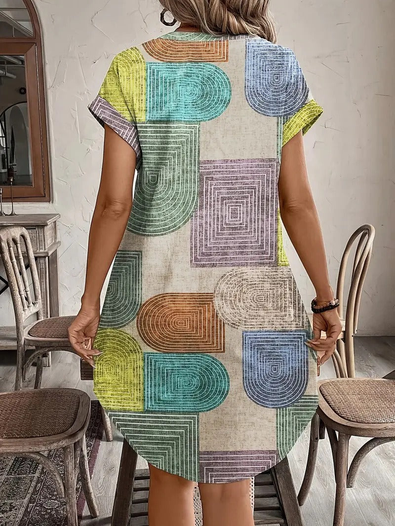 Arlette™ Boho Button Dress