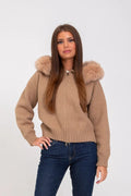Serenity Fur Jacket Satin