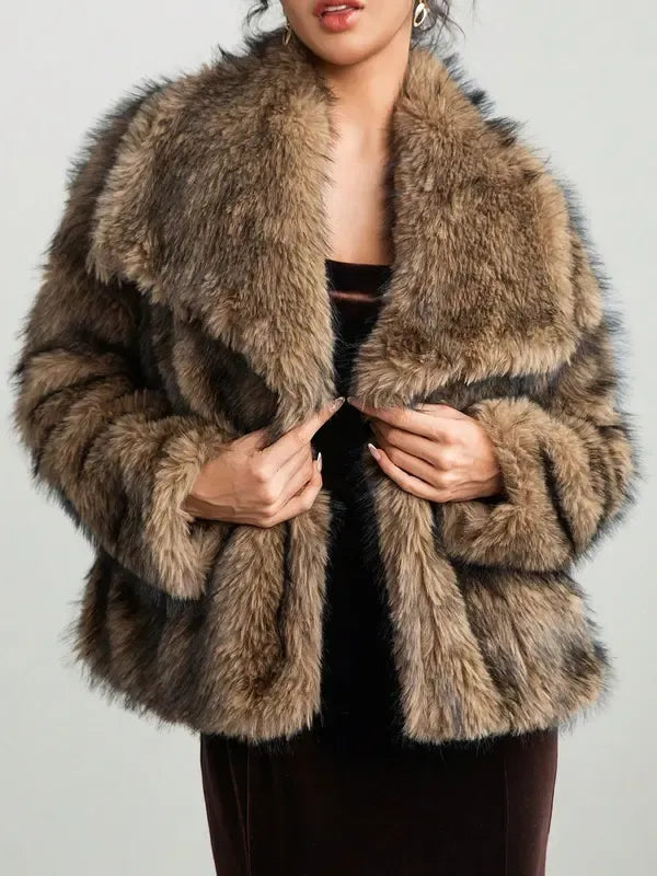 Fur Fuzzy Colar Jacket