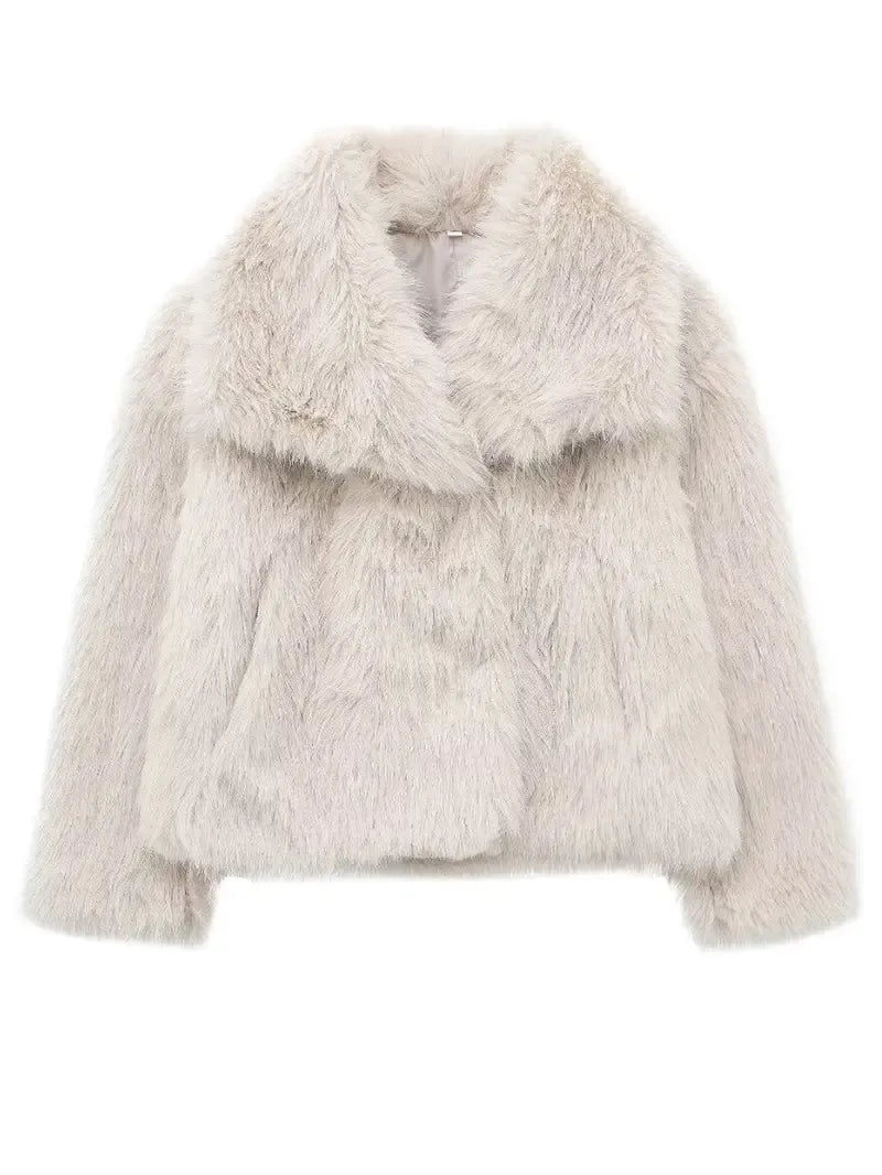 Fur Fuzzy Colar Jacket