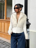 Froxelle™ Luxe Patch Knit Fur Jacket