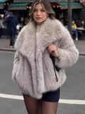 Fur Fuzzy Colar Jacket