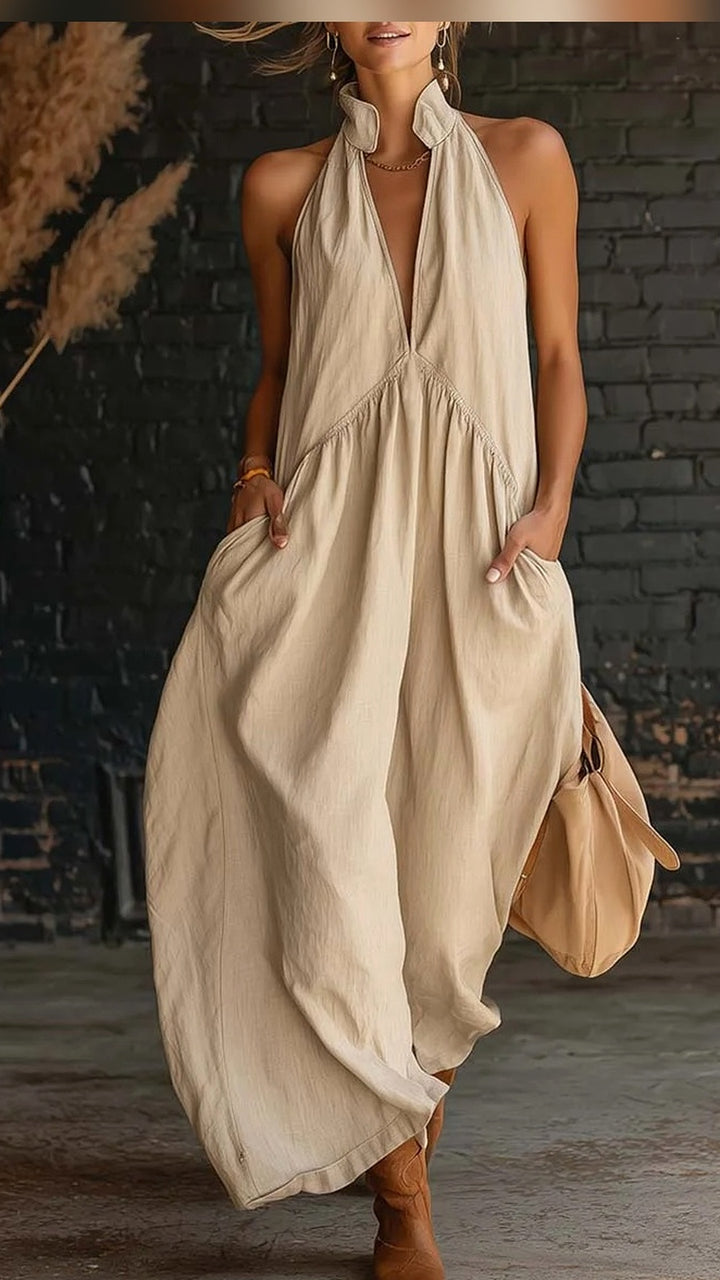 Sienna Halter Maxi Dress