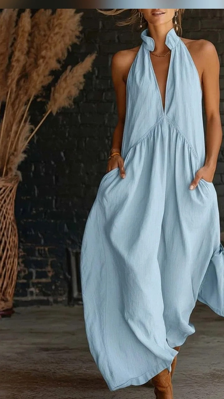 Sienna Halter Maxi Dress