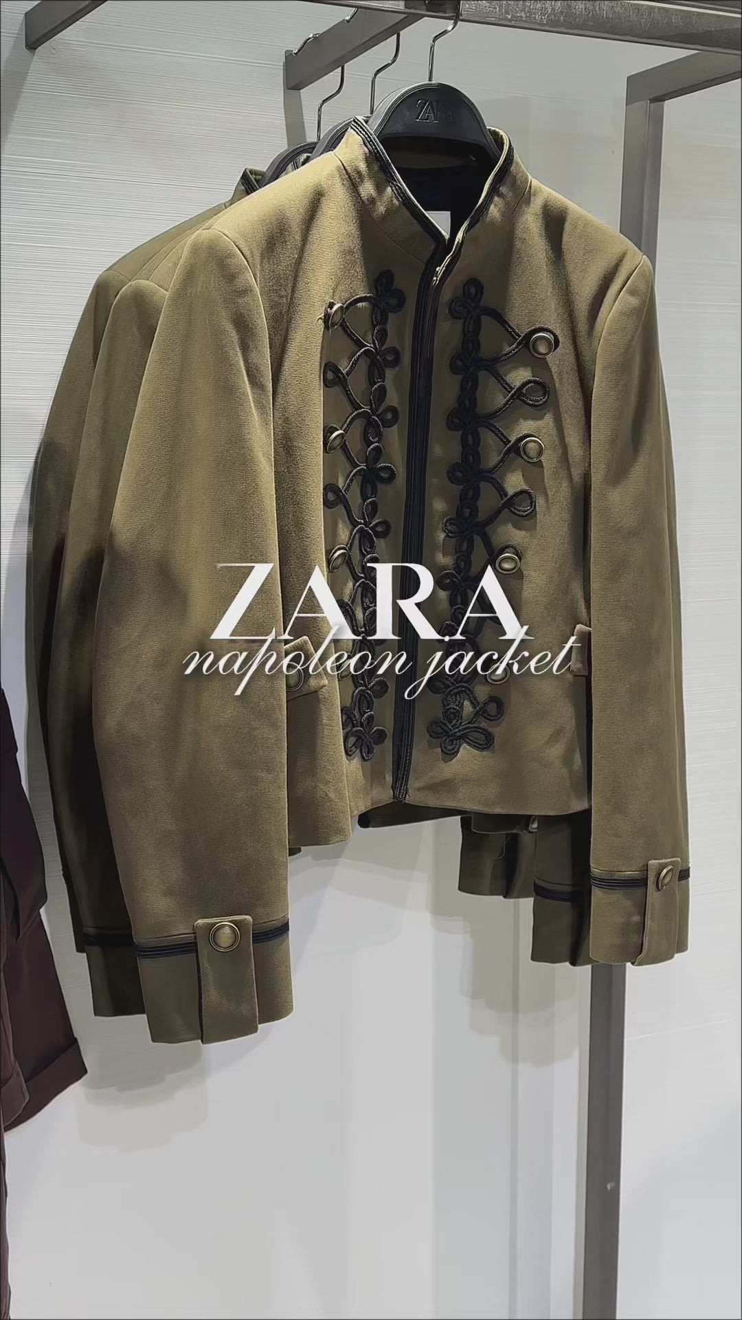 Golden Cropped Jacket – Vintage Stand Collar Long Sleeve Patchwork