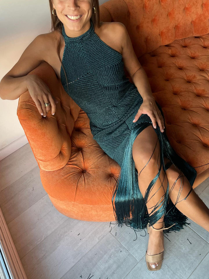 Aurelia Fringe Midi Dress
