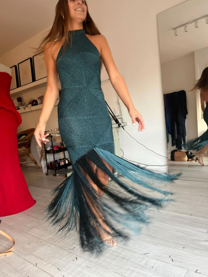 Aurelia Fringe Midi Dress